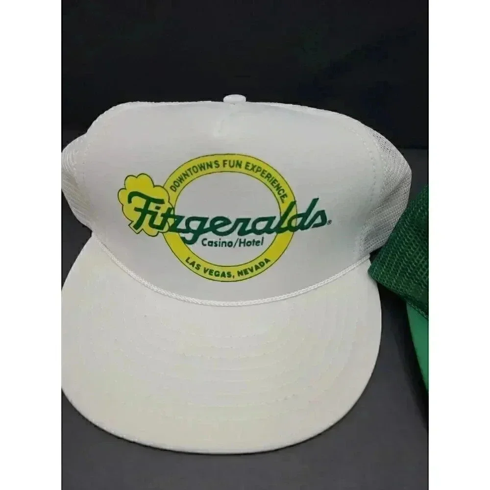 Vintage Fitzgeralds Casino/ Hotel Mesh Back Trucker Hat New Lot of 2